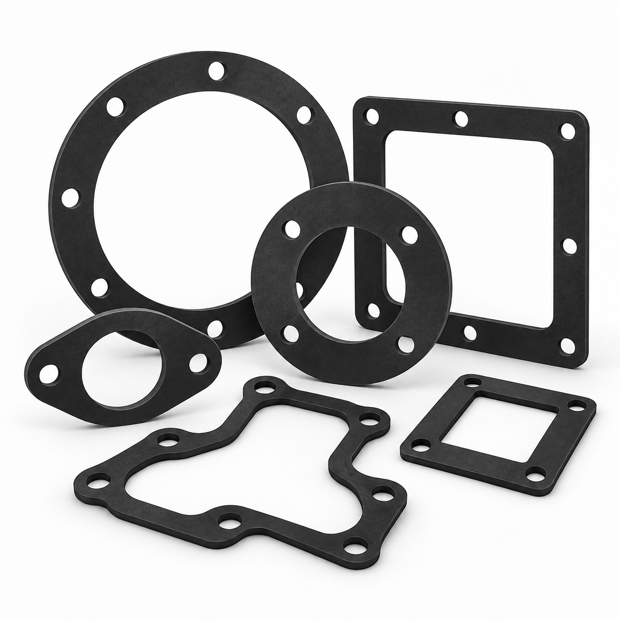 Molded rubber gaskets